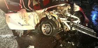 Ödemiş'te tırla çarpışan otomobilin sürücüsü yaralandı