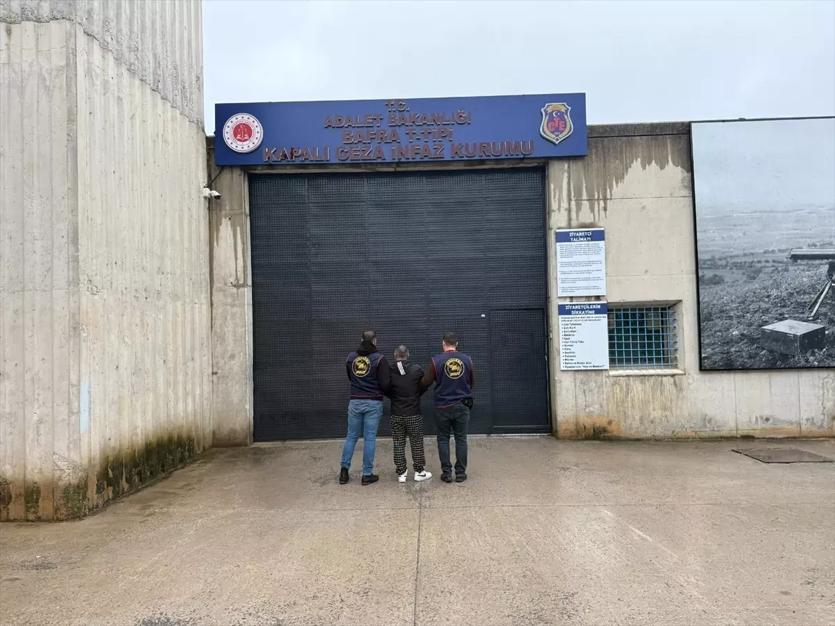 Samsun'da 12 yıl 1 ay hapis cezası bulunan hükümlü yakalandı