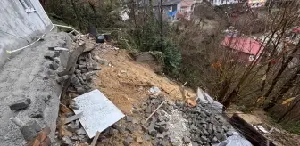 Zonguldak'ta heyelan nedeniyle bir ev için geçici tahliye kararı verildi
