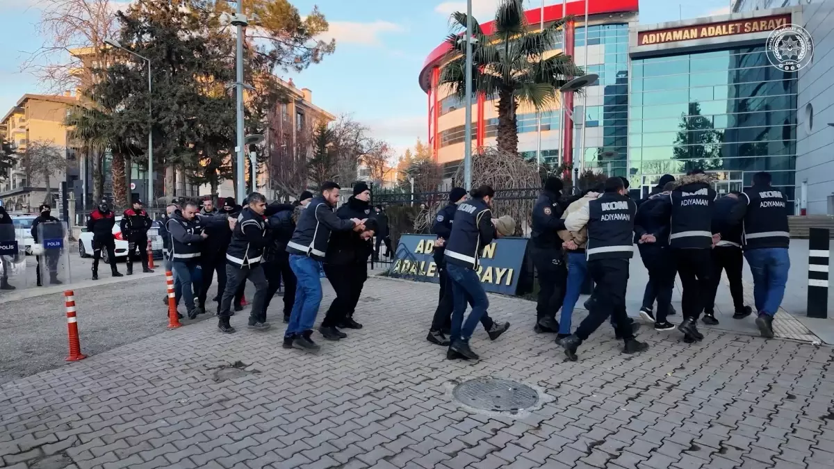 Adıyaman'da organize suç örgütlerine operasyon: 14 tutuklama