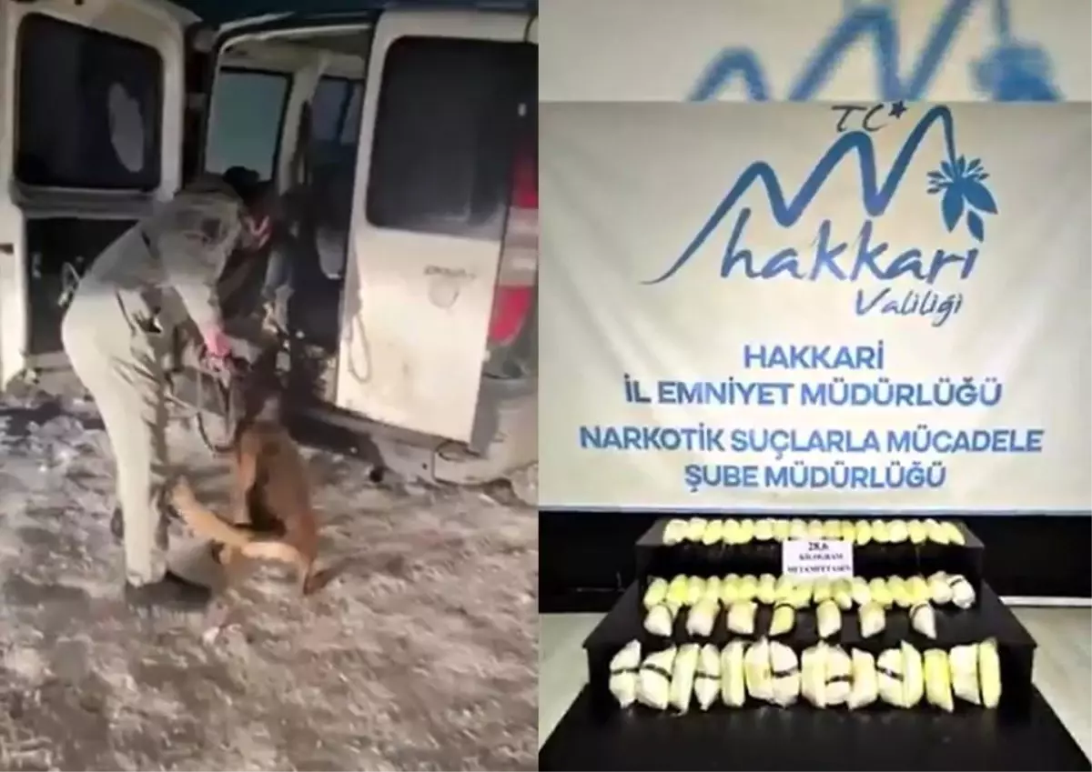 Hakkari'de 28 kilo 600 gram gelen metamfetamin ele geçirildi