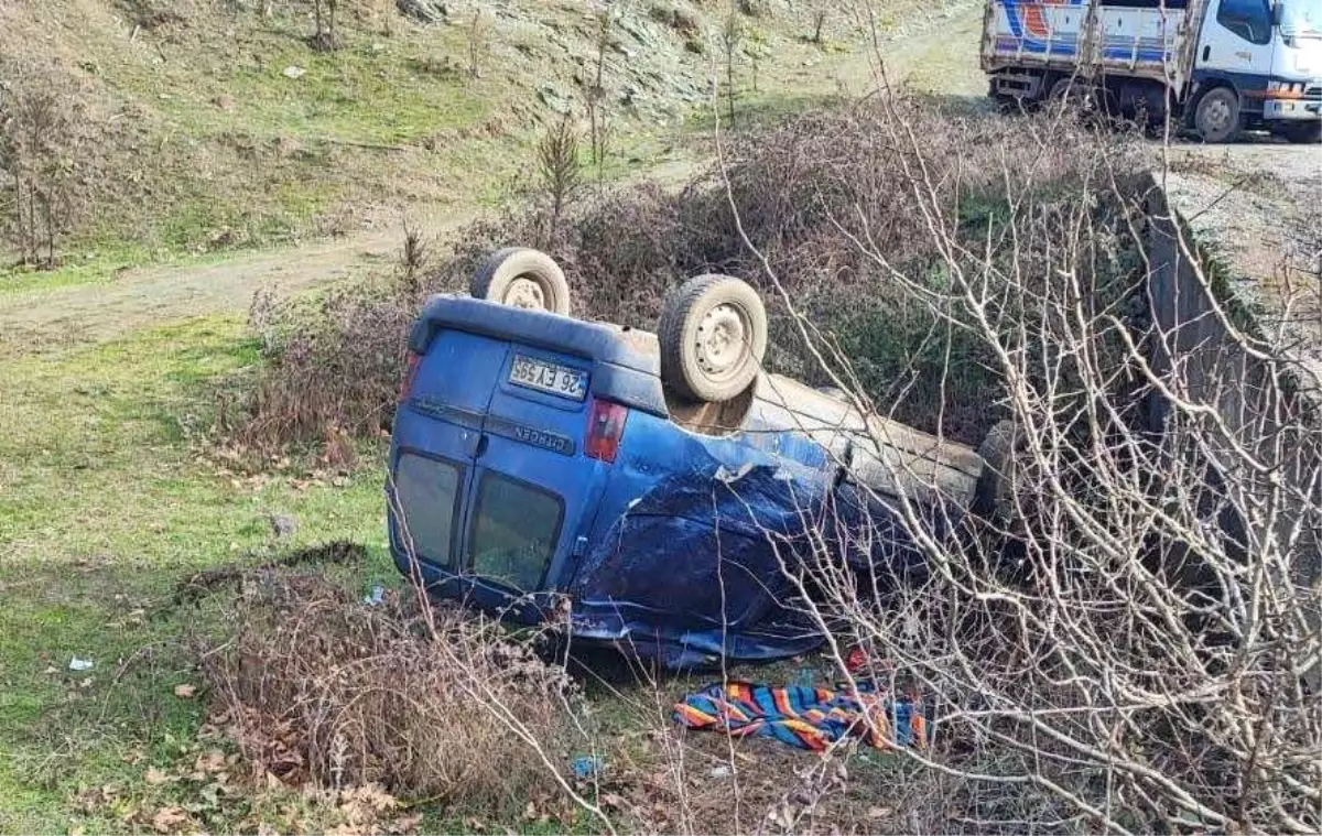 Kontrolden çıkan araç köprüden aşağı uçtu