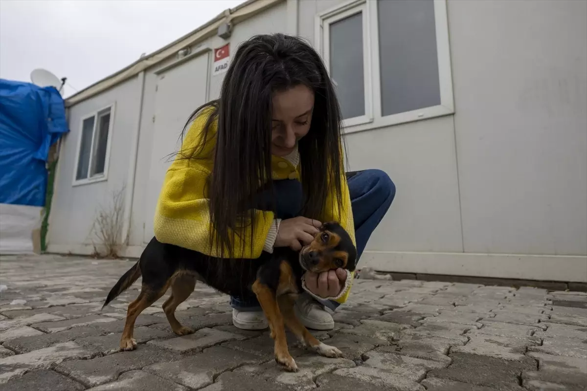 Malatya'da yaşayan genç kızın köpeği 'Boncuk' ile bağı yürekleri ısıtıyor