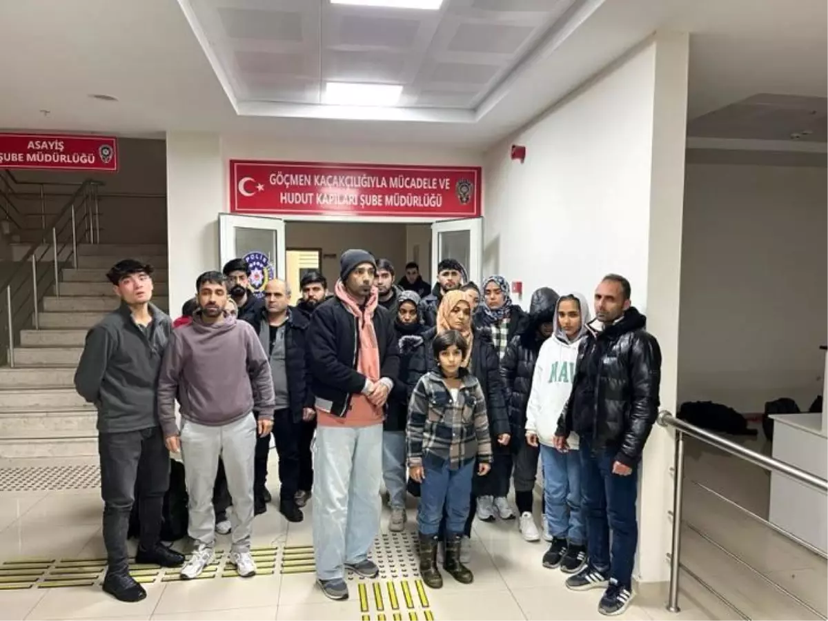 Manisa'da Düzensiz Göçmen Operasyonu: 34 Kişi Yakalandı