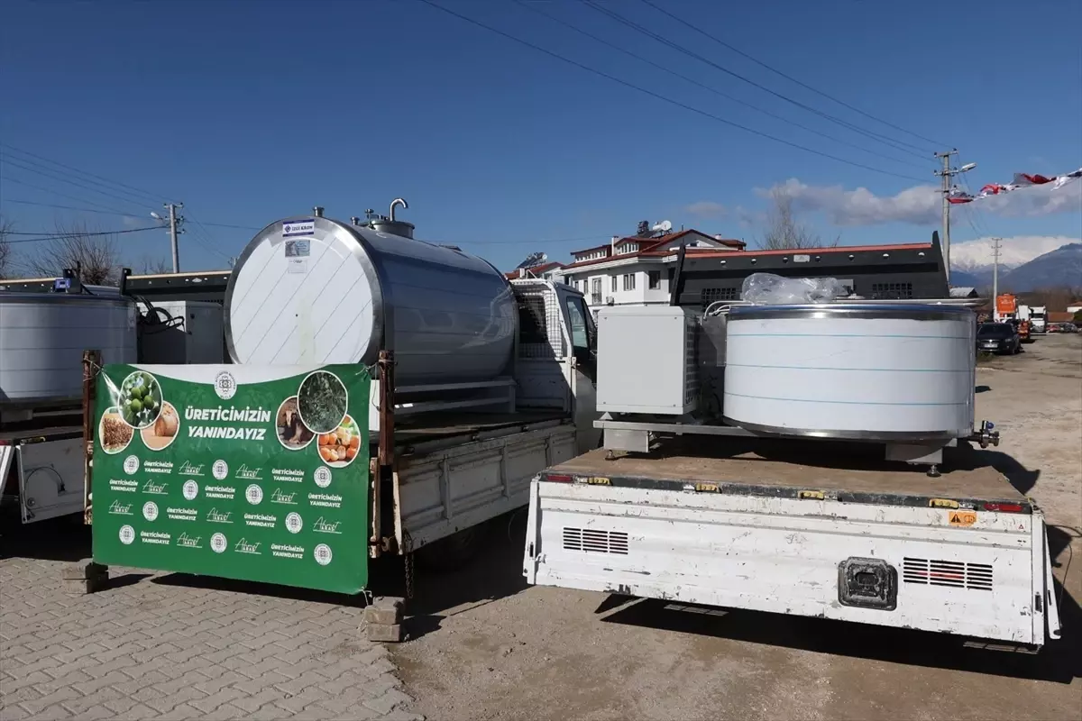 Muğla'da süt üreticilerine soğutma ve transfer tankı ile jeneratör desteği verildi