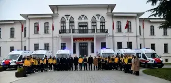 Tekirdağ'a 6 ambulans teslim edildi
