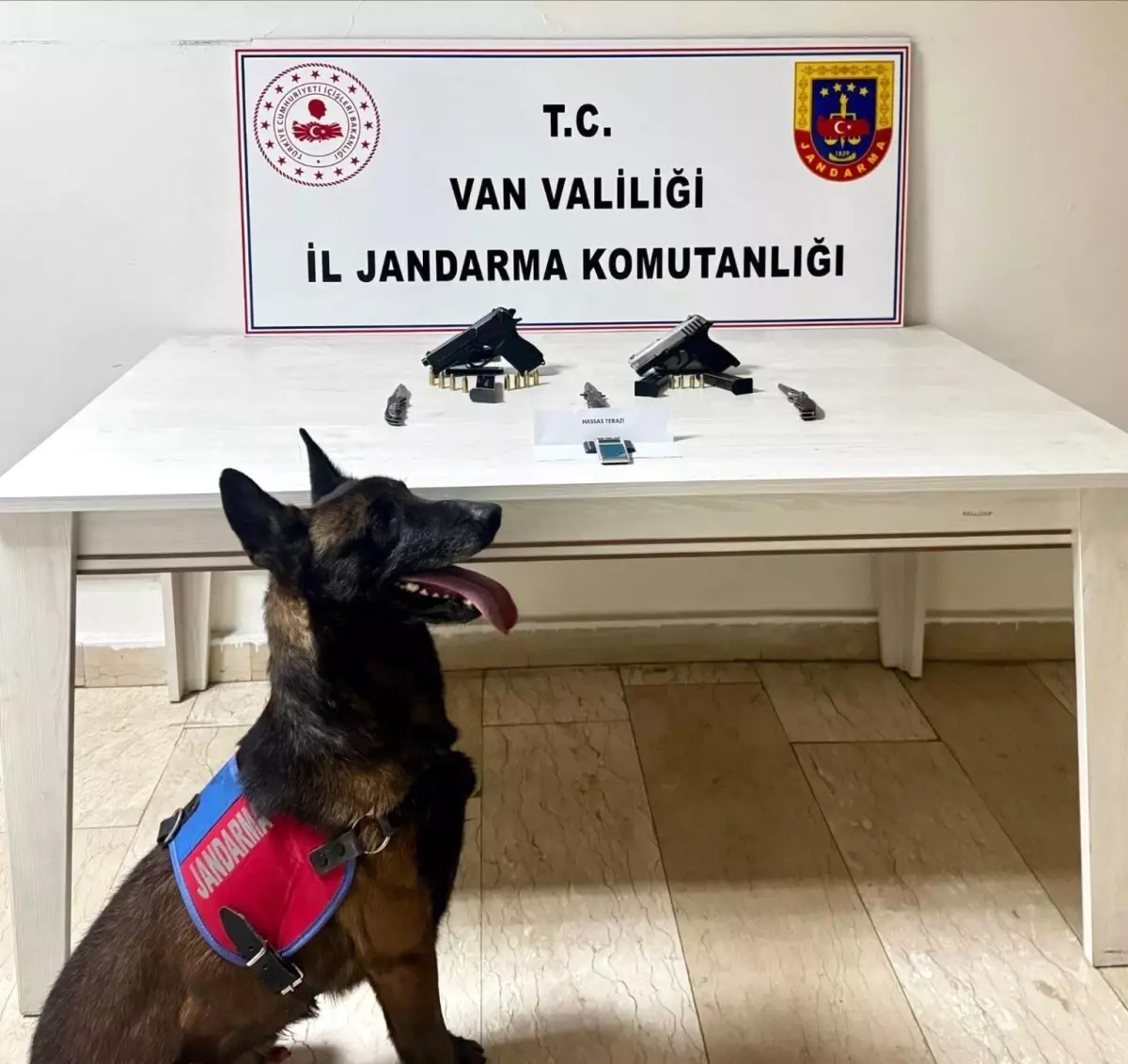 Van'da ruhsatsız tabanca ele geçirildi