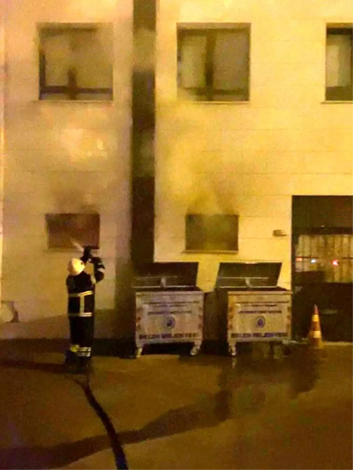 Belen'de okulda yaşanan yangın büyümeden söndürüldü