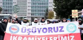 Bem-Bir-Sen üyelerinden İBB'ye Sosyal Denge Sözleşmesi protestosu