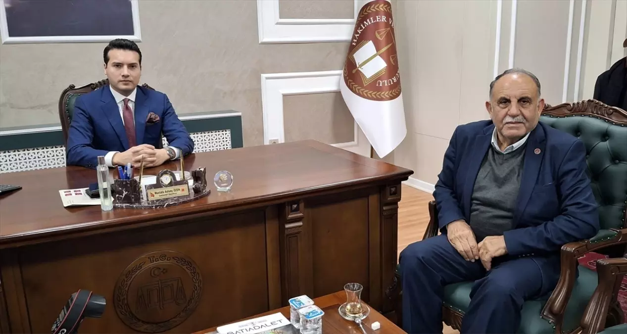 Beypazarı Muhtarlar Derneği Başkanı Uysal'dan Başsavcı Özen'e ziyaret