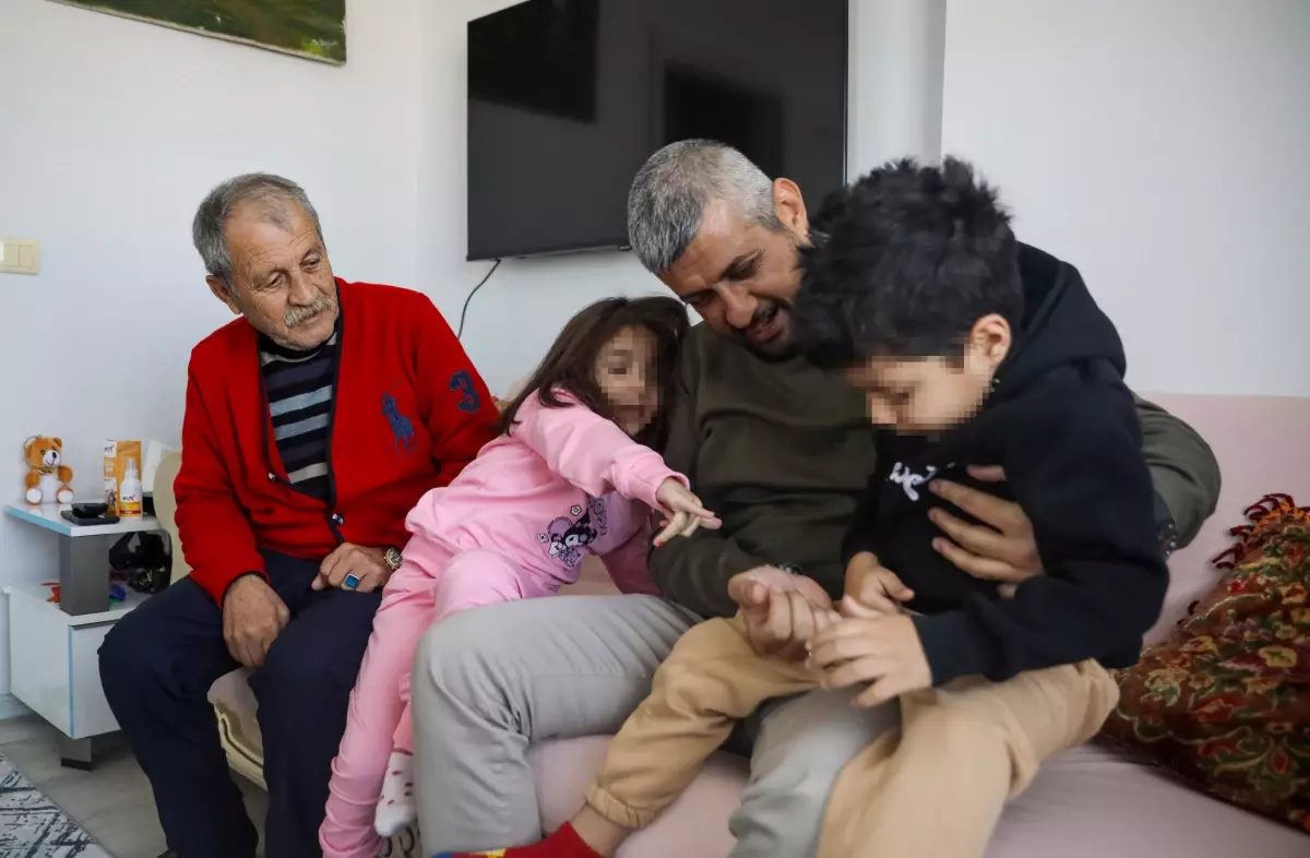 Dede ile 3 torunu, yeni yuvalarına kavuştu