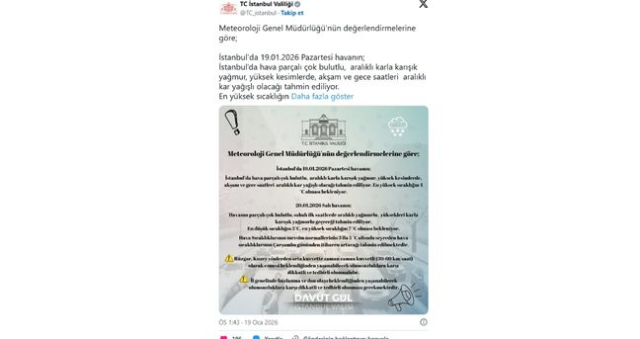 İSTANBUL VALİLİĞİ SON DAKİKA: 20 Ocak Salı İstanbul'da üniversiteler tatil mi? İstanbul'da idari izin kararı verildi mi? İSTANBUL VALİLİĞİ SON DAKİKA: 20 Ocak Salı İstanbul'da üniversiteler tatil mi? İstanbul'da idari izin kararı verildi mi?