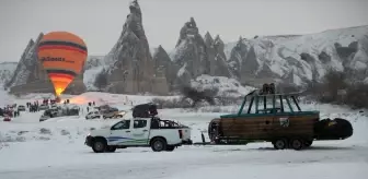 Kapadokya'da balon turu sis ve rüzgar nedeniyle gerçekleştirilemedi