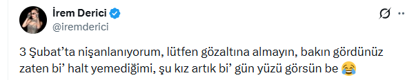 Nişanlanacağı gün gözaltına alınan İrem Derici yeni tarih verdi Nişanlanacağı gün gözaltına alınan İrem Derici yeni tarih verdi