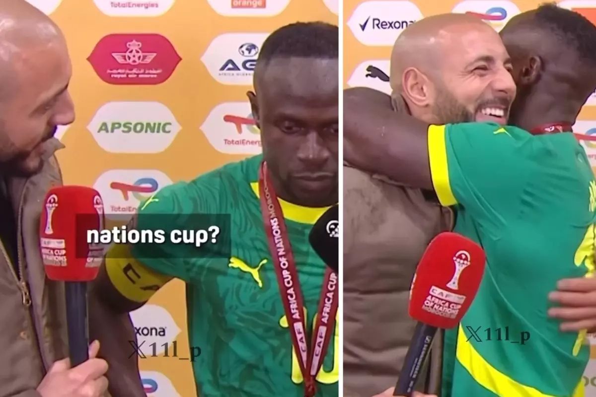 Nordin Amrabat'ı karşısında gören Sadio Mane şaştı kaldı