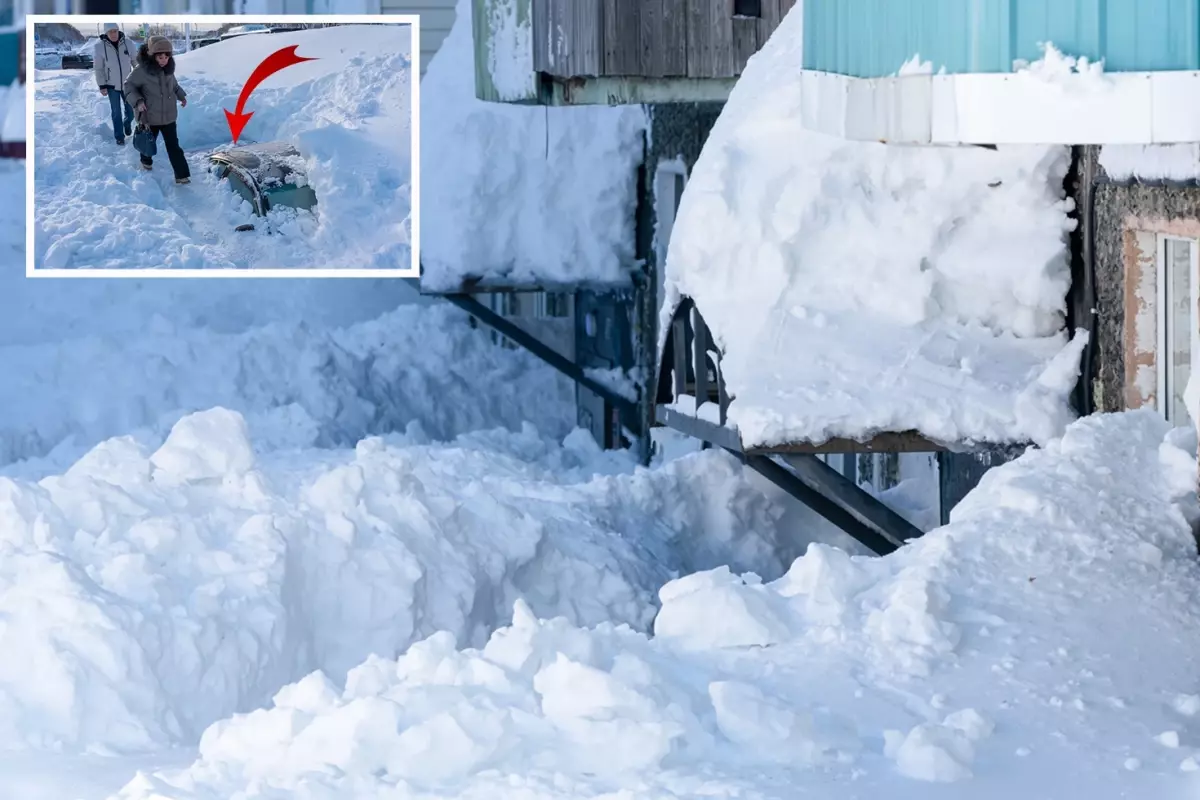 Rusya'nın Kamçatka Yarımadası'nda son 30 yılın en yoğun kar yağışı yaşanıyor