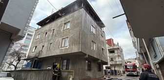 Samsun'da evin çatısında çıkan yangın söndürüldü