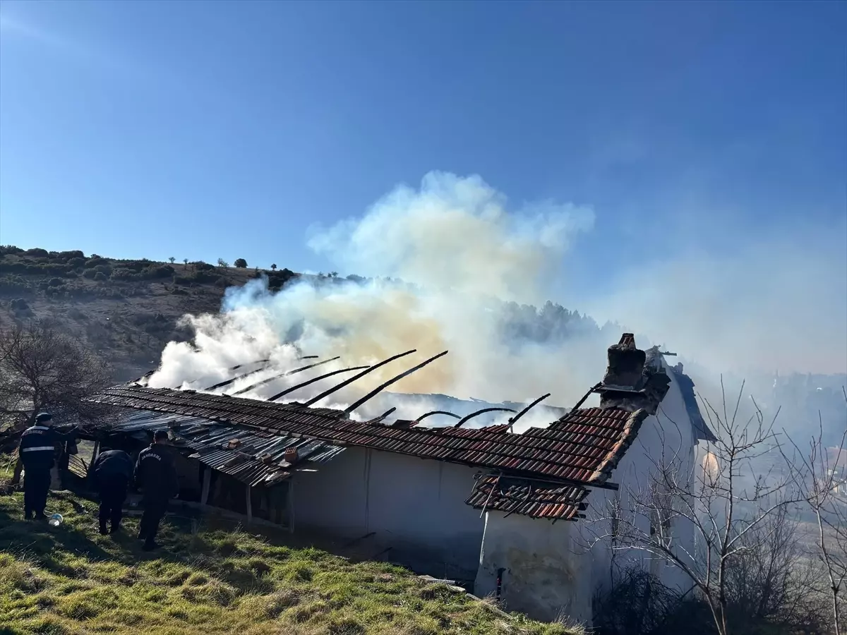 Uşak'ta evde çıkan yangında 87 yaşındaki kişi öldü