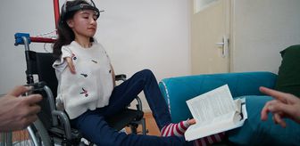 Ayaklarıyla hayata tutunan Kader, skolyozla mücadelesinde ameliyata hazırlanıyor