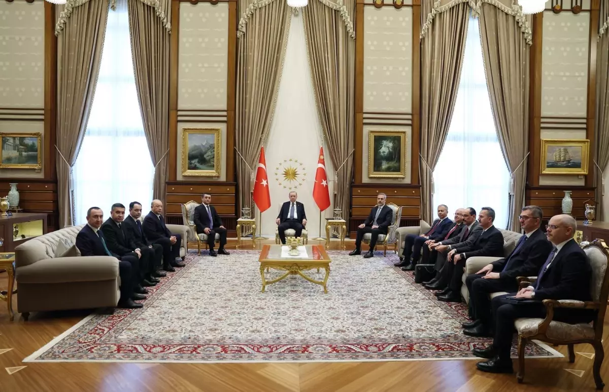 Cumhurbaşkanı Erdoğan, Özbekistan heyetini kabul etti