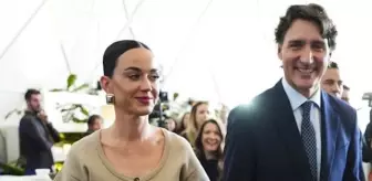 Katy Perry ve Justin Trudeau Davos'ta el ele