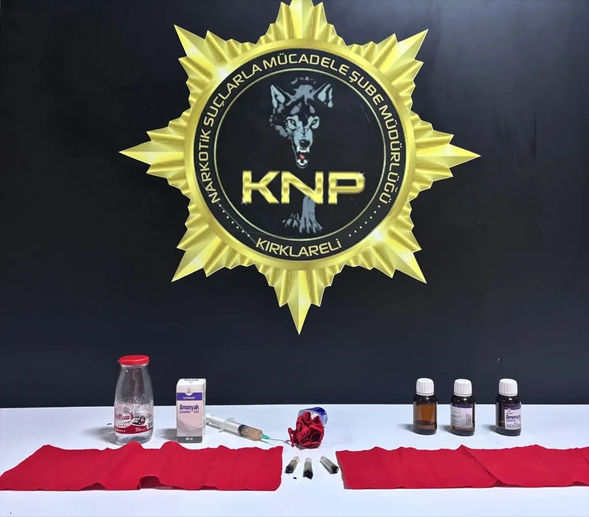 Kırklareli'nde uyuşturucu operasyonunda yakalanan zanlı tutuklandı