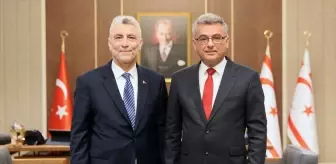KKTC Cumhurbaşkanı Erhürman, Ticaret Bakanı Bolat ile görüştü