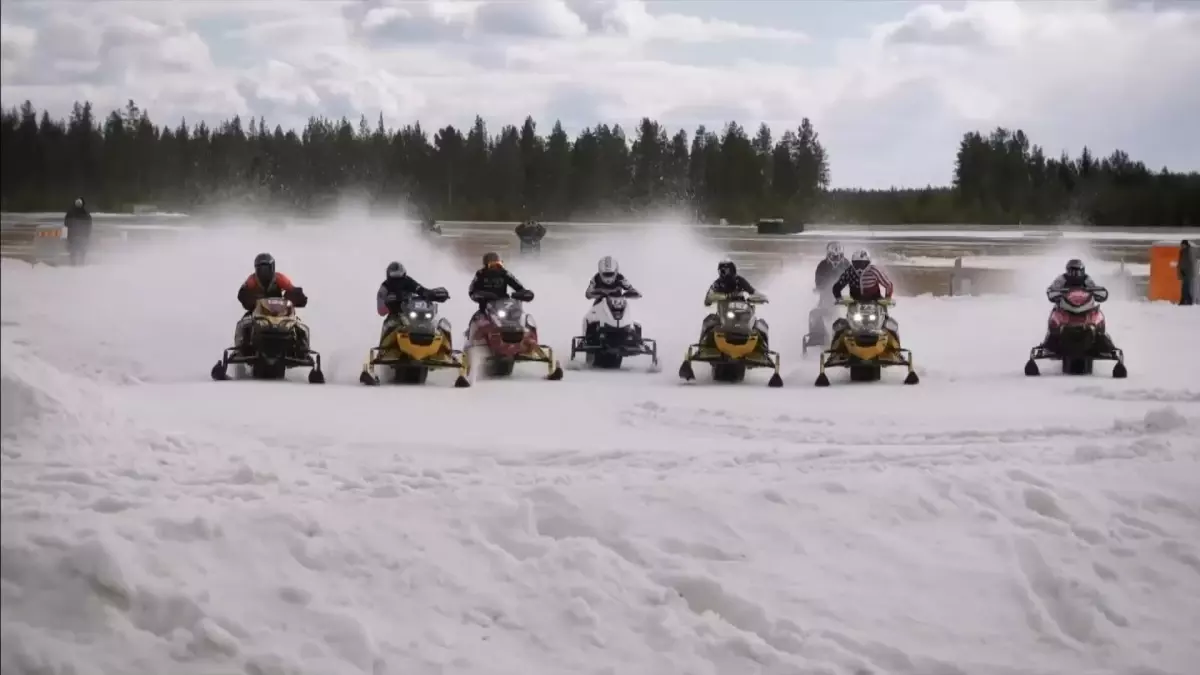 Rize'de Dünya Kar Motosikleti Şampiyonası'nın lansmanı gerçekleştirildi