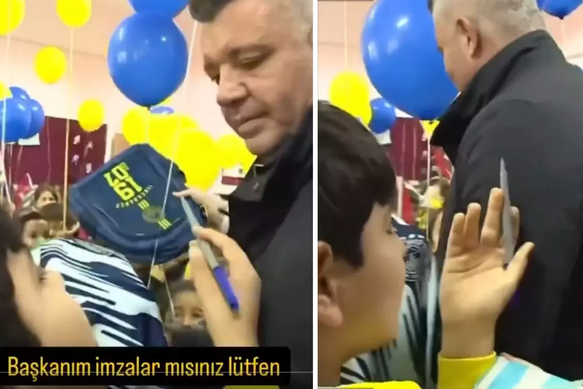 Sadettin Saran'dan imza isteyen çocuğu şoke eden hareket