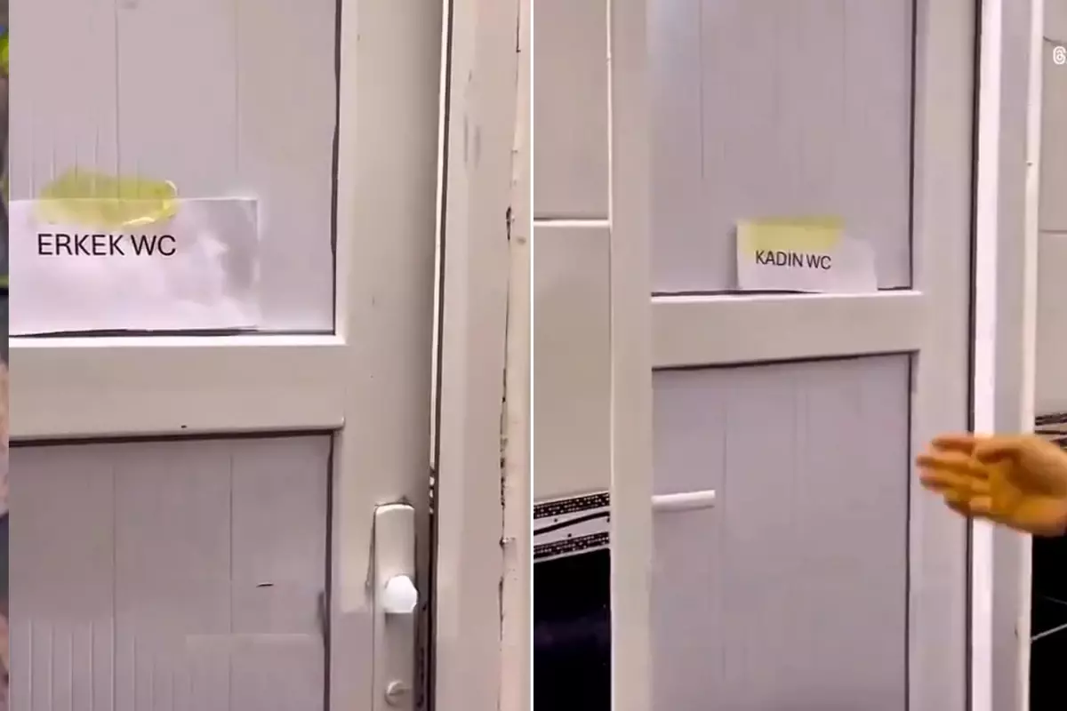 Sağlık ocağı tuvaletinde mahremiyet unutuldu: Birisi diğer tarafa bakarsa ne olacak?