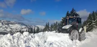 Samsun'da belediye ekiplerinin karla mücadelede zorlu mesaisi sürüyor