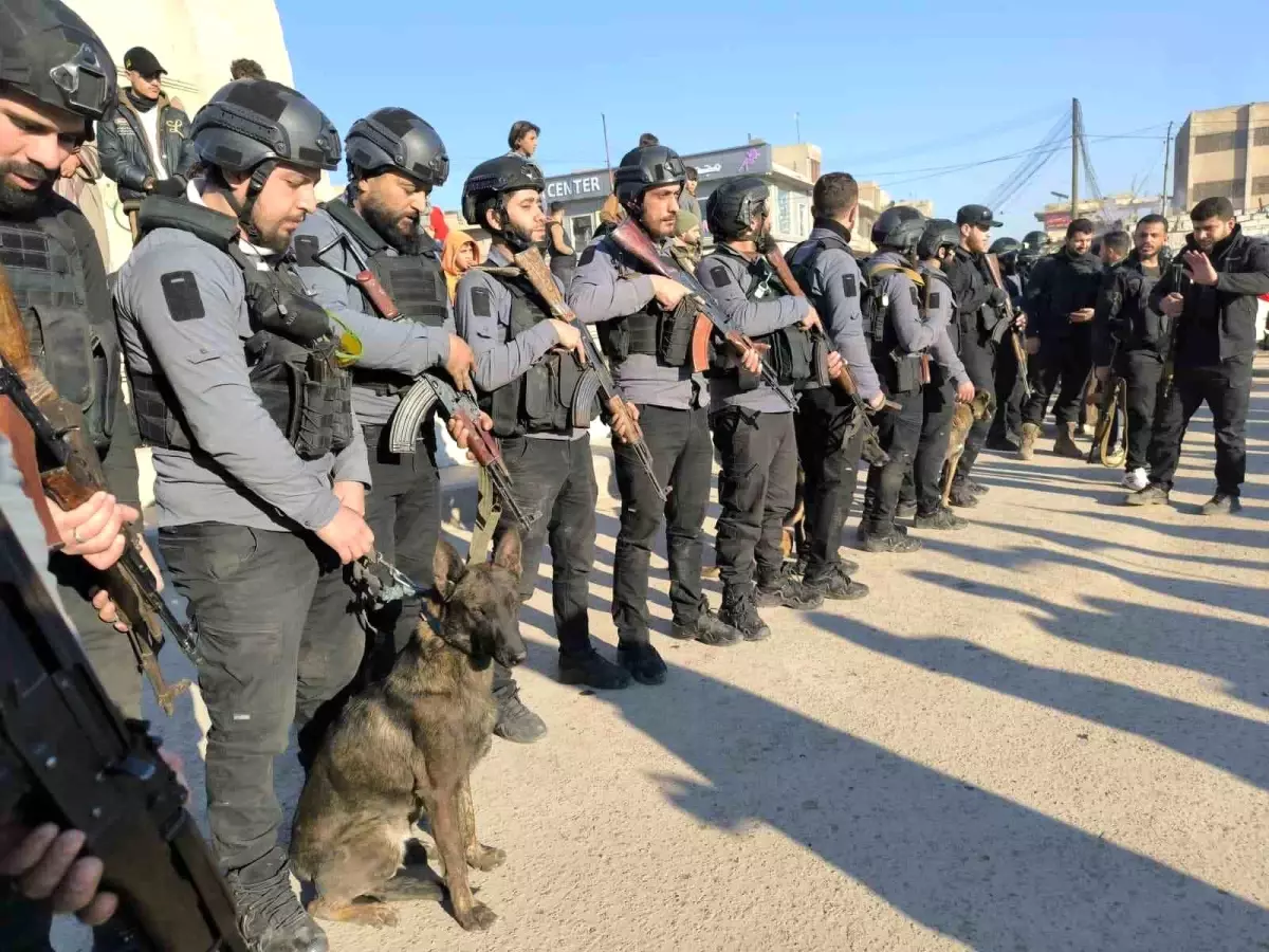 Terörden temizlenen Rakka'da özel eğitimli köpeklerle bomba arama çalışmaları