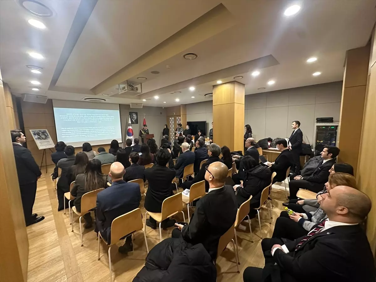 Türkiye'nin Seul Büyükelçiliği'nde Tuğgeneral Tahsin Yazıcı için anma töreni düzenlendi