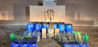 Antalya'da 4 bin 663 litre sahte ve kaçak alkol ele geçirildi