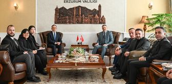 Çin'in Ankara Büyükelçisi Ciang Şüebin Erzurum'da ziyaretlerde bulundu