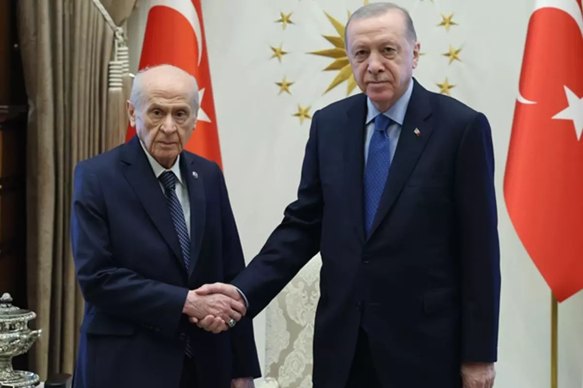 Cumhurbaşkanı Erdoğan, MHP lideri Bahçeli'yi kabul etti