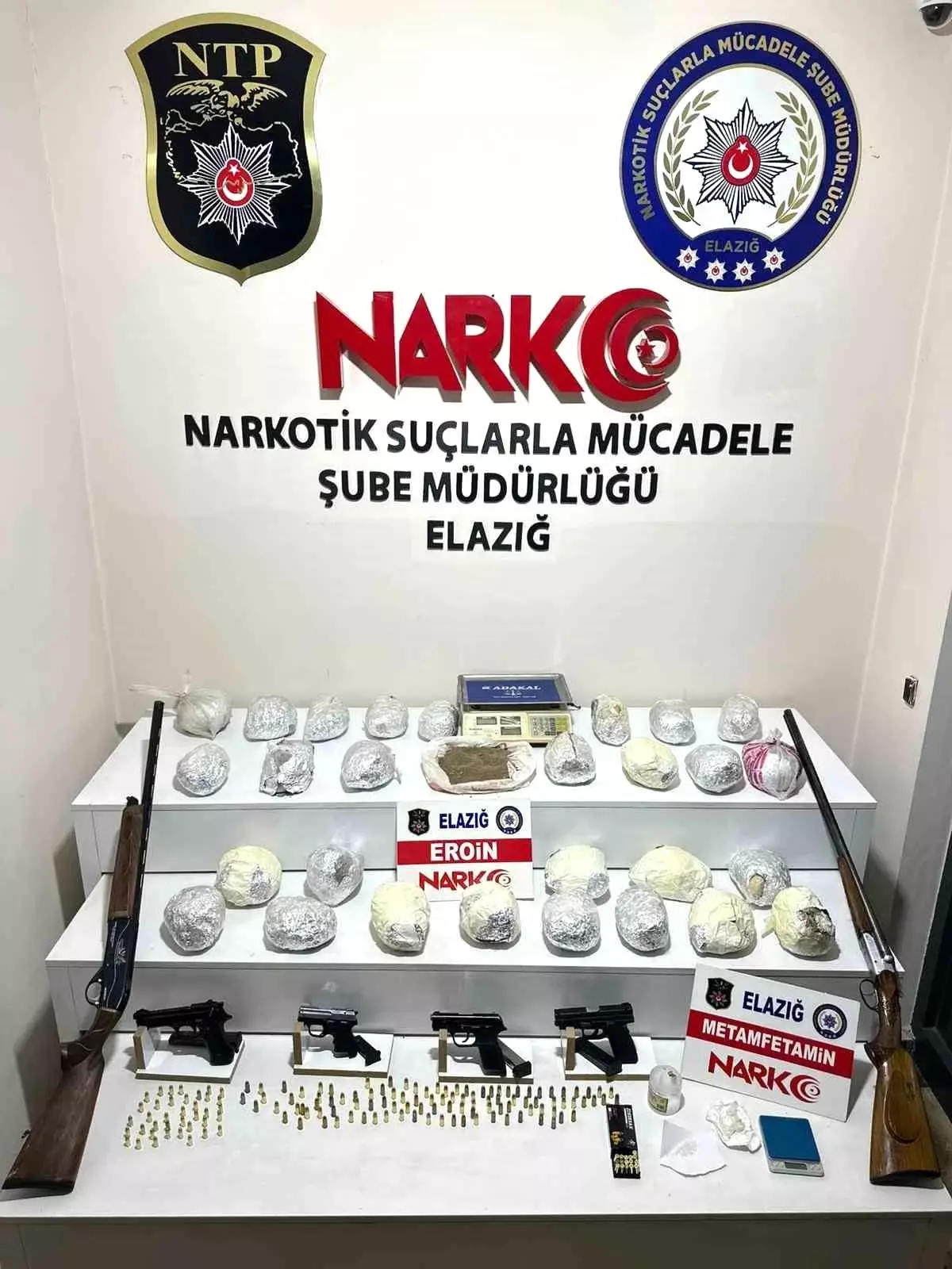 Elazığ'da uyuşturucu tacirlerine büyük darbe: 4 gözaltı