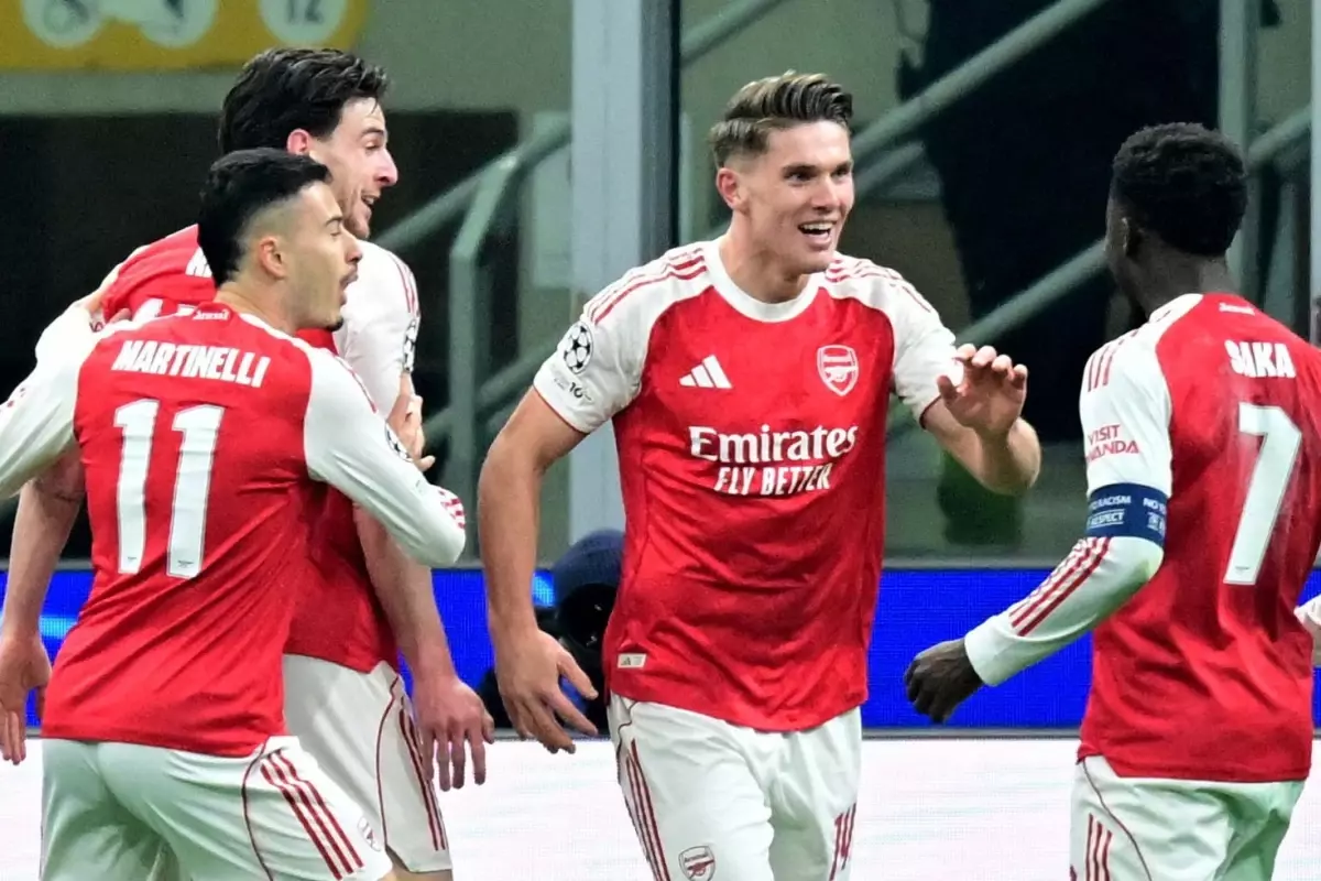Inter'i deplasmanda yenen Arsenal 7'de 7 yaptı