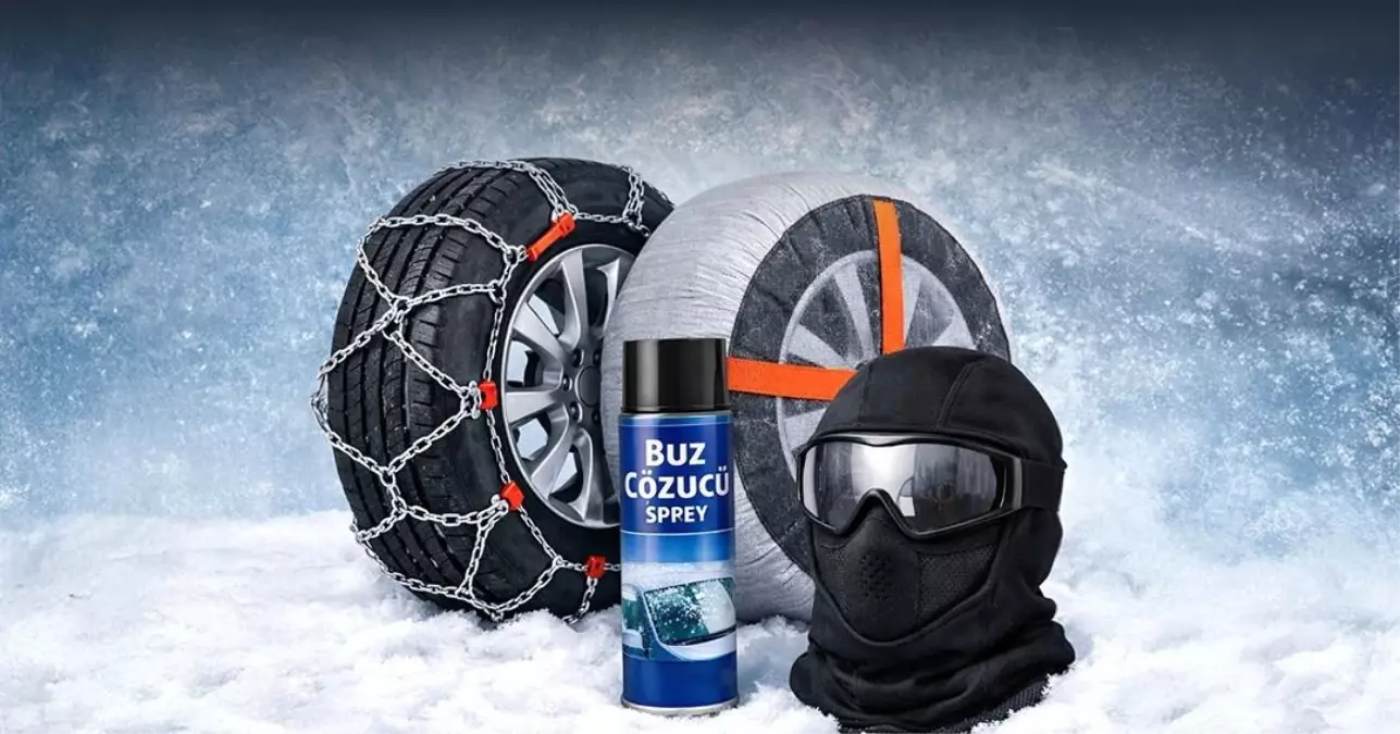 Kar yağışları başladı, lastik zinciri satışları 10 kat arttı