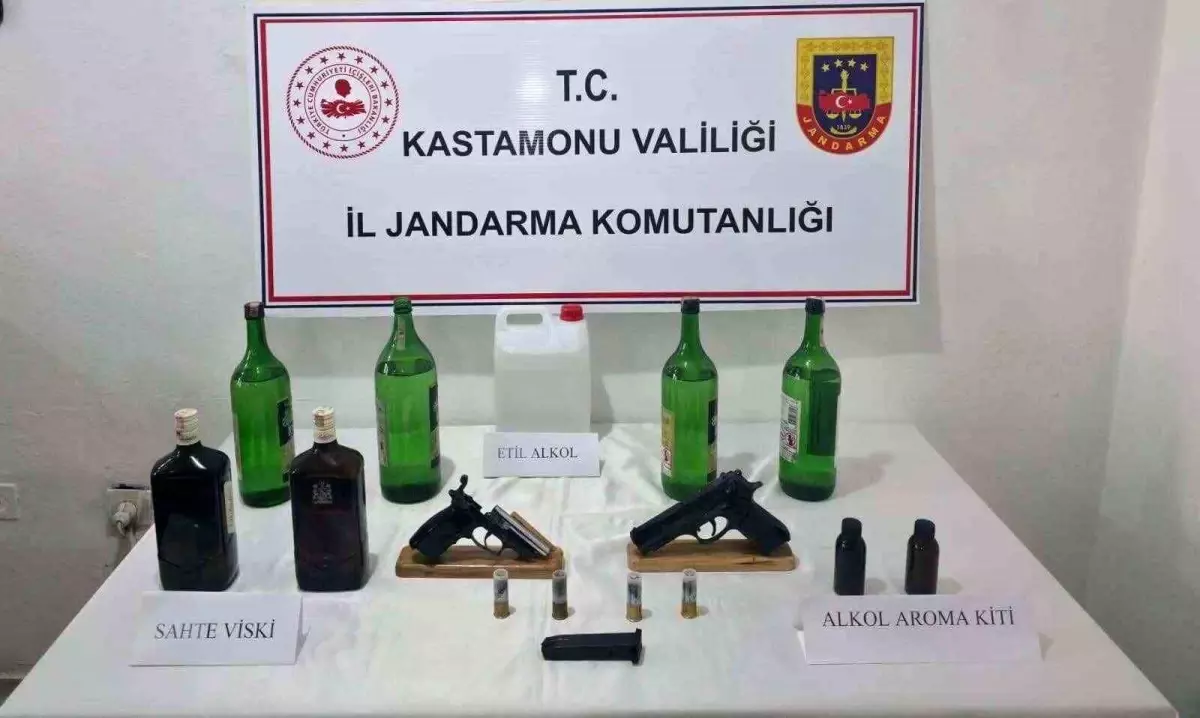 Kastamonu'da sahte içi operasyonu: 4 gözaltı