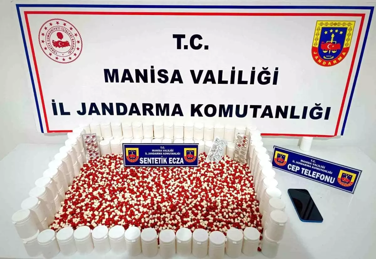 Manisa'da 6 bin 71 sentetik ecza ile yakalanan şüpheli tutuklandı