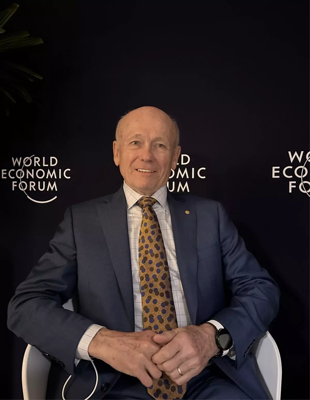 Nobel Ekonomi Ödülü sahibi Profesör Howitt, Davos'ta AA'ya konuştu Açıklaması