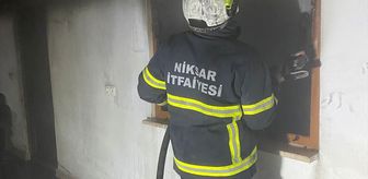 Tokat'ta çıkan yangın evde hasara neden oldu