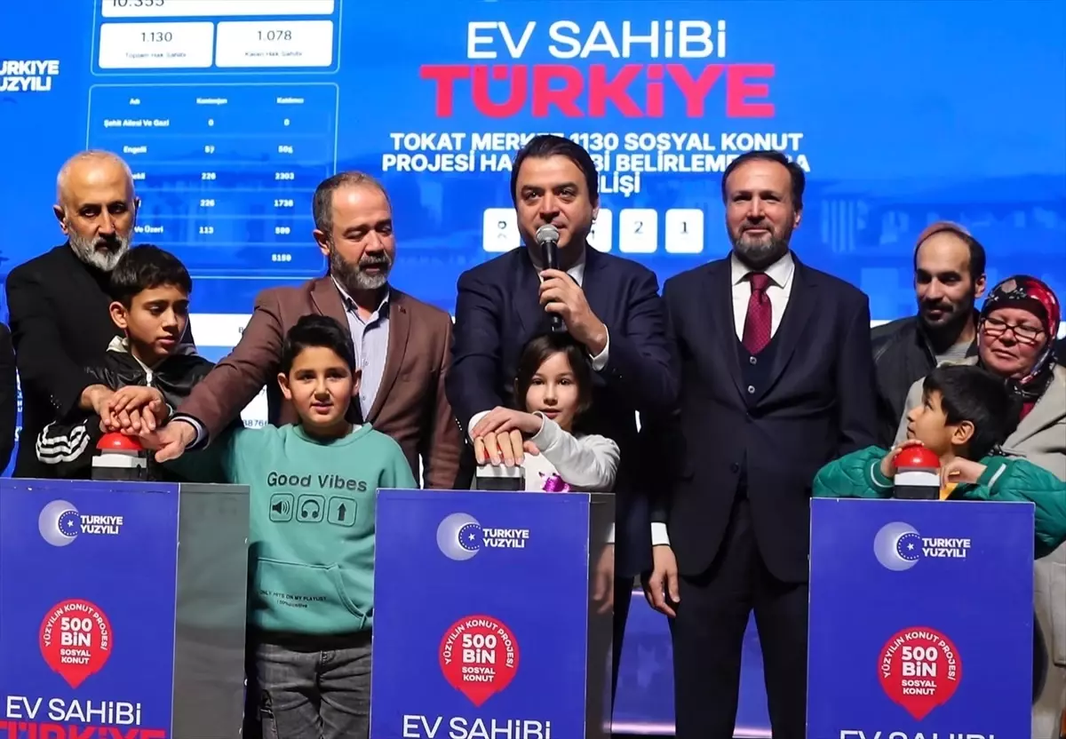 Tokat'ta "Yüzyılın Konut Projesi" kapsamında yapılacak konutların kurası çekildi