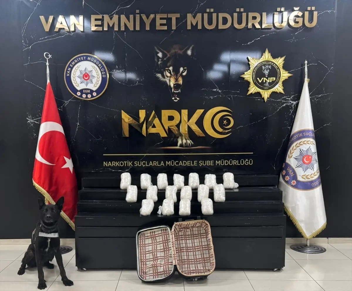 Van'da 22 kilo 540 gram sentetik uyuşturucu ele geçirildi