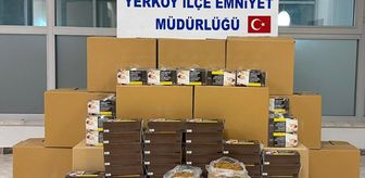Yozgat'ta 190 bin makaron ele geçirildi