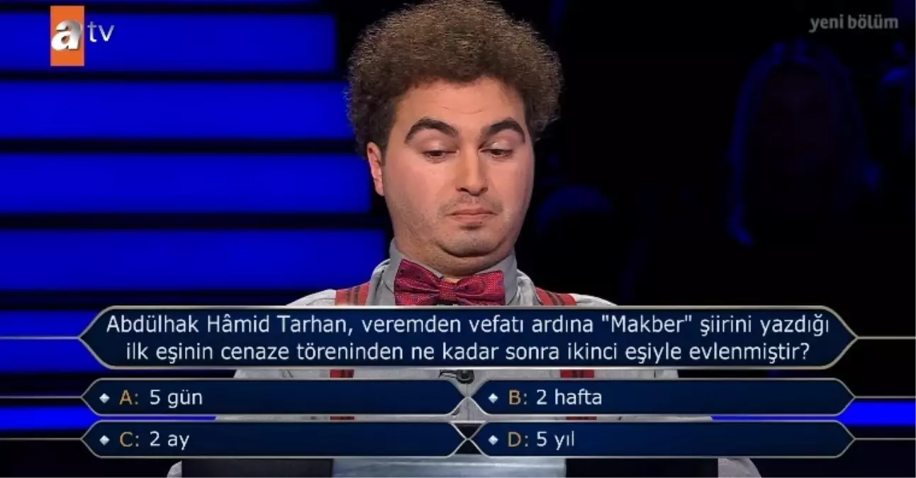 Abdülhak Hâmid Tarhan, veremden vefatı ardına "Makber" şiirini yazdığı ilk eşinin cenaze töreninden ne kad...