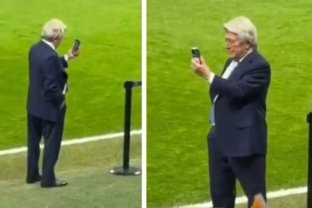 Atletico Madrid Başkanı, Rams Park'a hayran kaldı