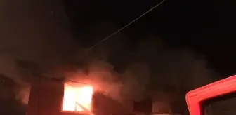 Boyabat'ta çıkan yangında bir evde hasar oluştu