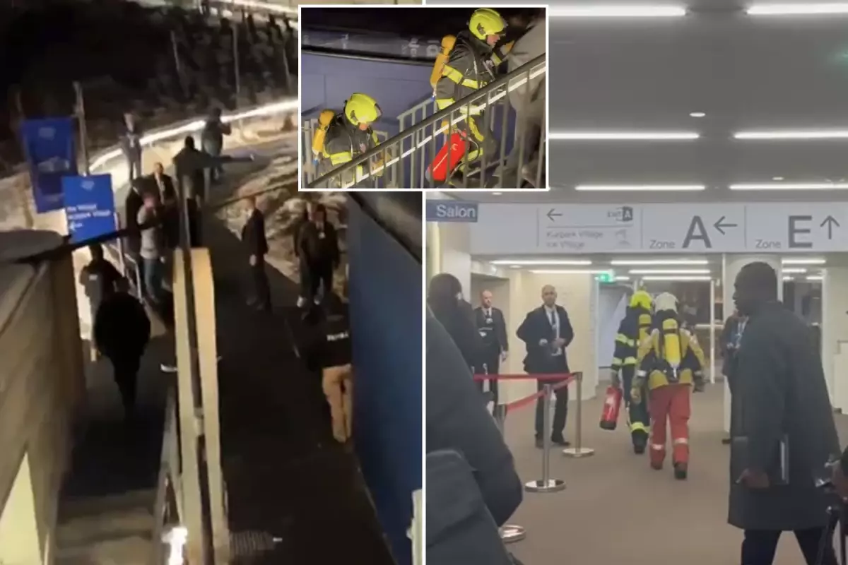 Davos'ta korku dolu anlar! Dünya liderlerinin olduğu kongre hemen tahliye edildi